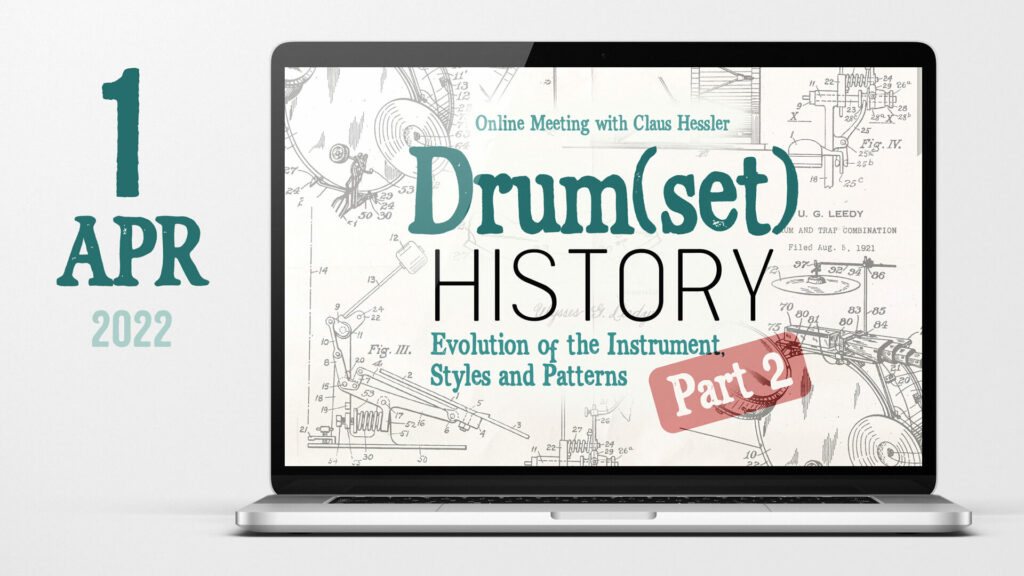 online meeting 01 04 2022 drumset history part 2 with claus hessler thumbnail