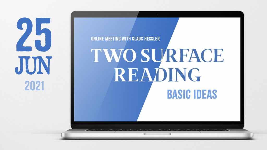 online meeting 25 06 2021 two surface reading with claus hessler thumbnail