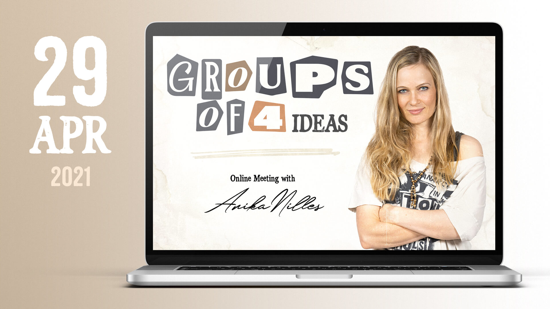 online meeting 29 04 2021 groups of 4 ideas with anika nilles thumbnail