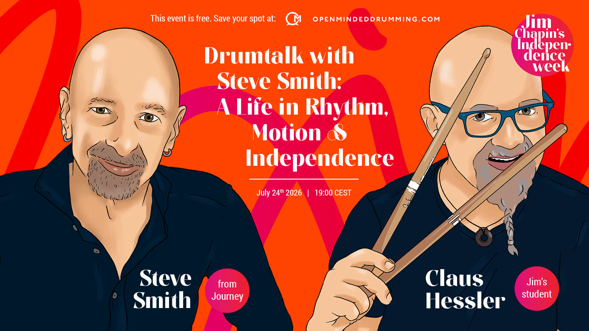 2026 07 24 drumtalk with steve smith poster